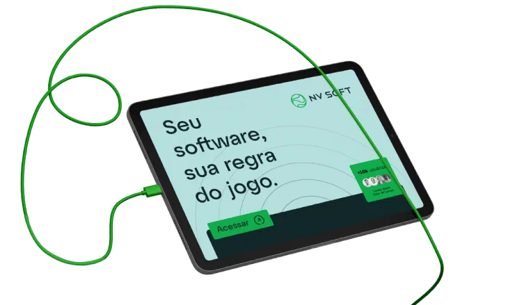 Laptop com software